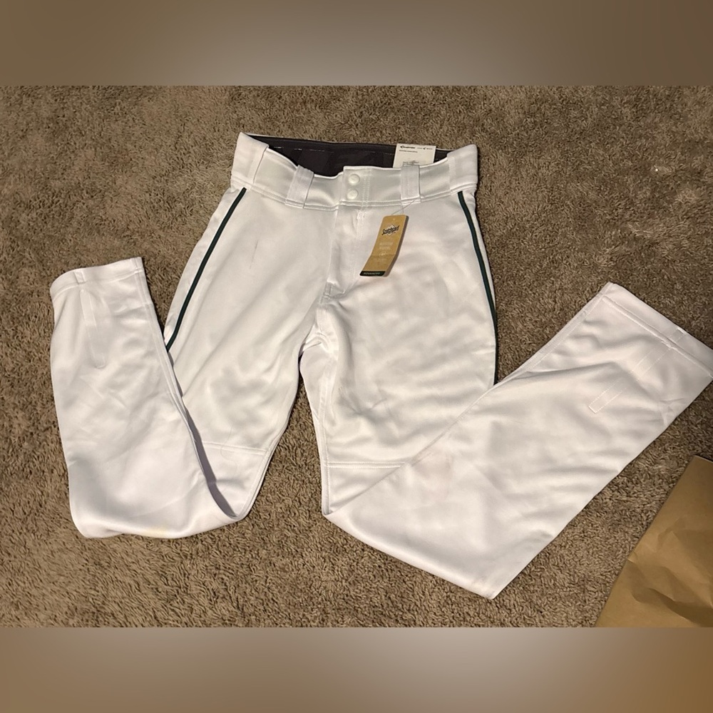 Easton Baseball Pants with Dark Green Piping